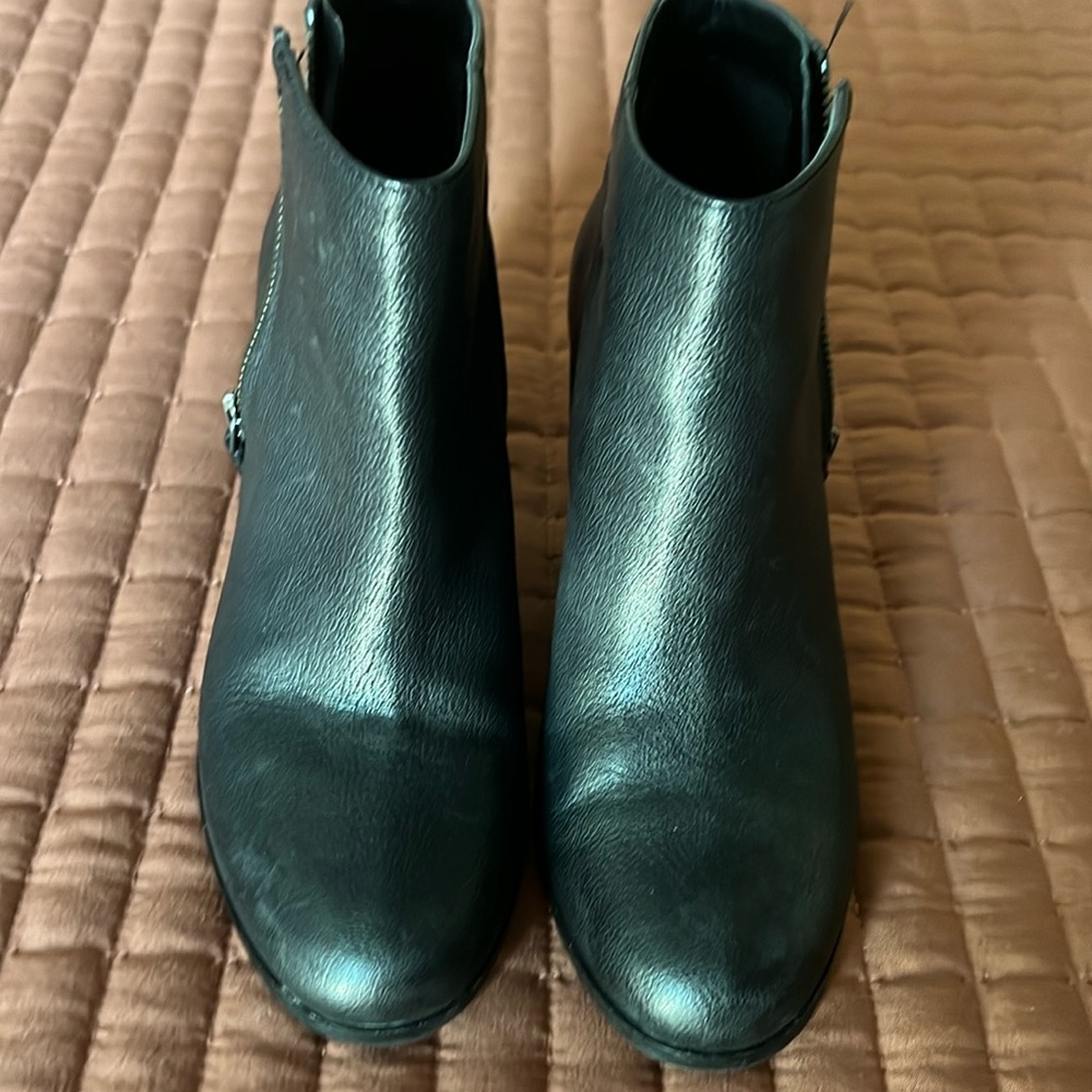 Black Cole Haan booties.